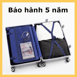 [TẶNG BỌC VALI] Combo (Size 20+24 Inch) Vali Khóa Sập Khung Nhôm A218