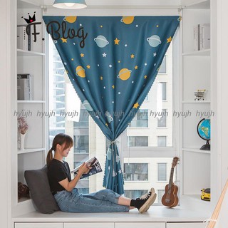 Rèm cửa khóa dán thiết kế xinh xắn tiện dụng