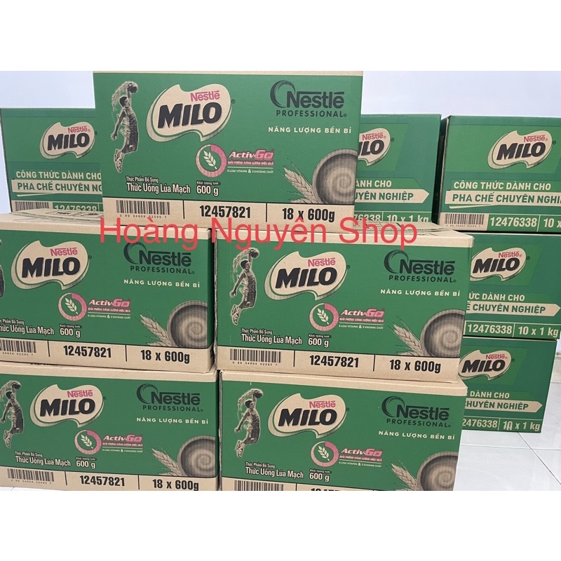 Bột Milo Nestle nguyên chất dòng Reg NPro Cao Cấp dạng bịch 600g (600gr) - date 12/2022 - bột cacao, milo, milo dầm