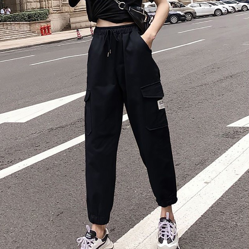 Quần legging phong cách thể thao cho nữ nhiều túi chống nhăn | BigBuy360 - bigbuy360.vn