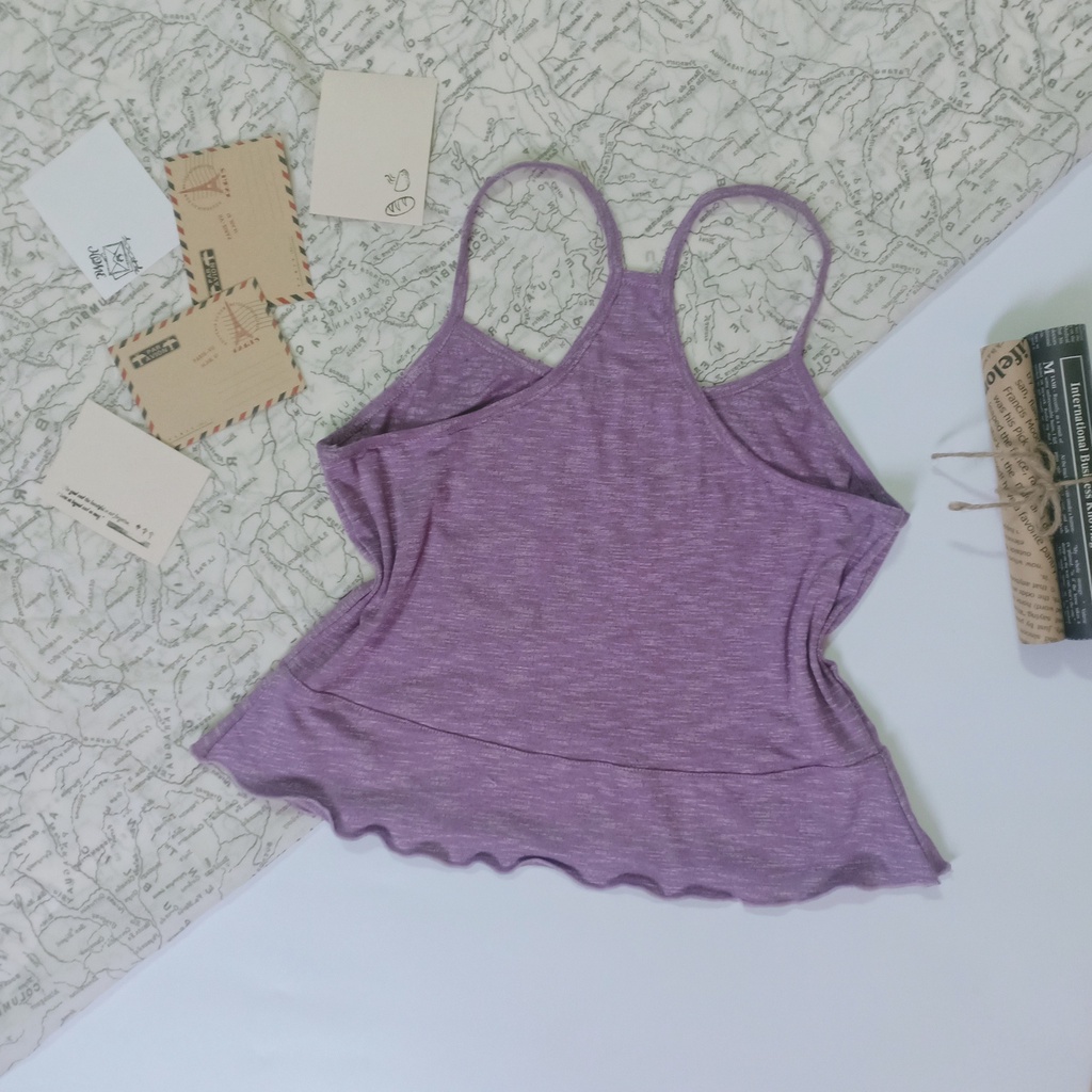 Đồ bộ ngủ nữ RCB12, hai dây yếm chất liệu thun cotton 100% | BigBuy360 - bigbuy360.vn