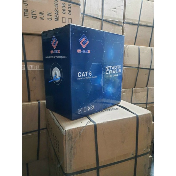 Phân Phối Dây cáp mạng - Thùng / Cuộn dây mạng cat6 CT-LINK cuộn 8 lõi 305m