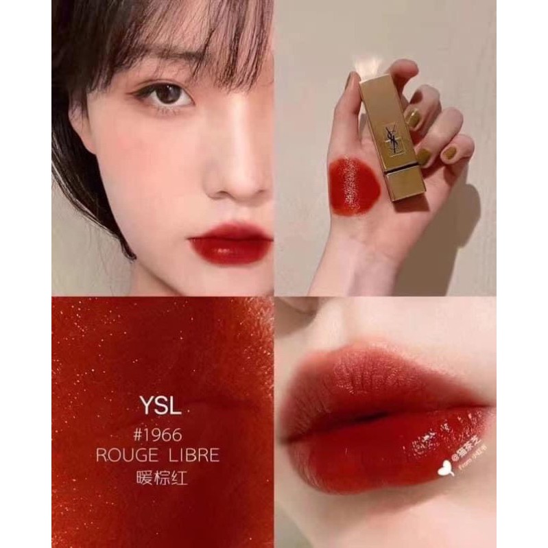 SON YSL 1966 ROUGE LIBRE ROUGE PUR COUTURE