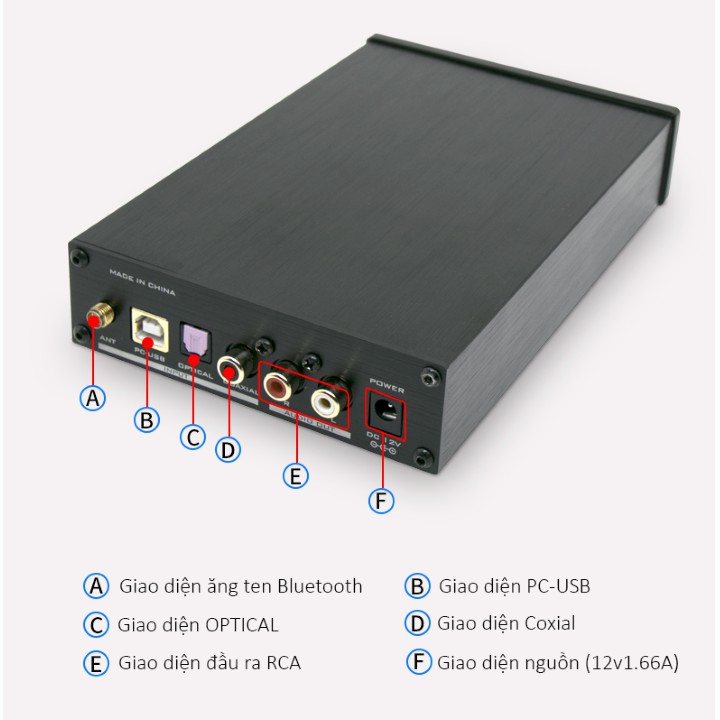 Dac Giải Mã Khuếch Đại Âm Thanh Bluetooth 5.0 Fx-Audio Dac X6 Mkii