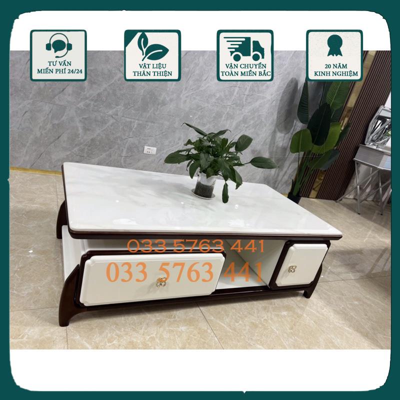 Bàn trà sofa + kệ tivi mặt đá nhập khẩu
