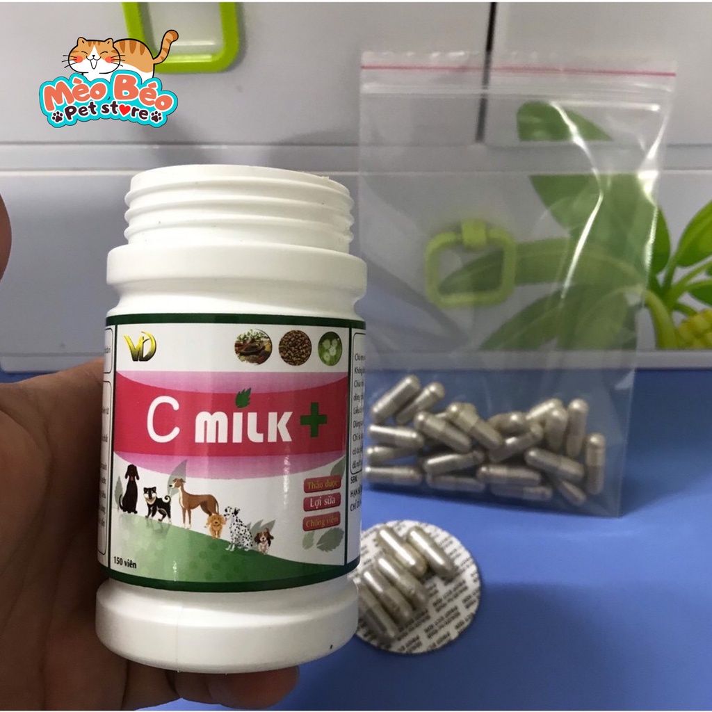 Combo 10 viên kích sữa, tăng tiết sữa C-milk cho chó