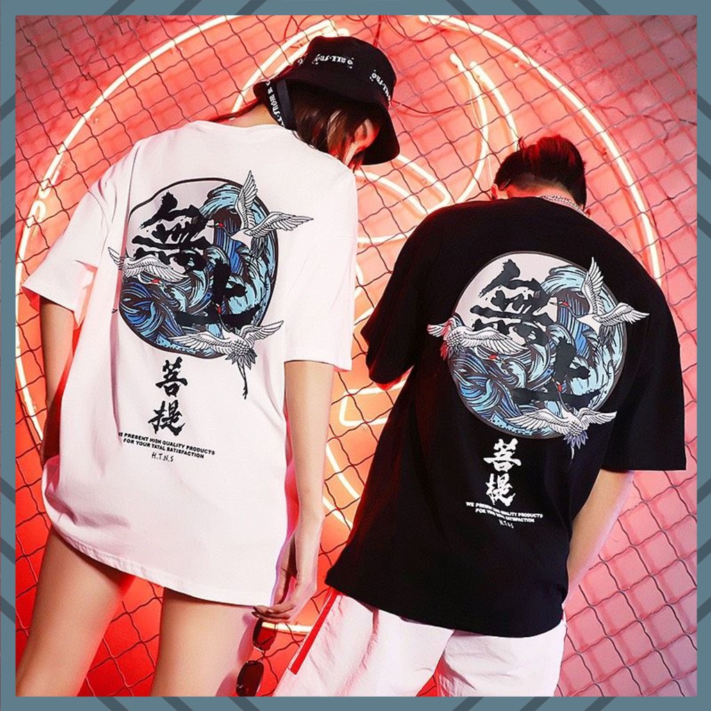 Áo thun tay lỡ nam nữ - ÁO THUN TSHIRT unisex form rộng freesize từ 40kg đến 70kg (UNISEX SÓNG BIỂN) | BigBuy360 - bigbuy360.vn