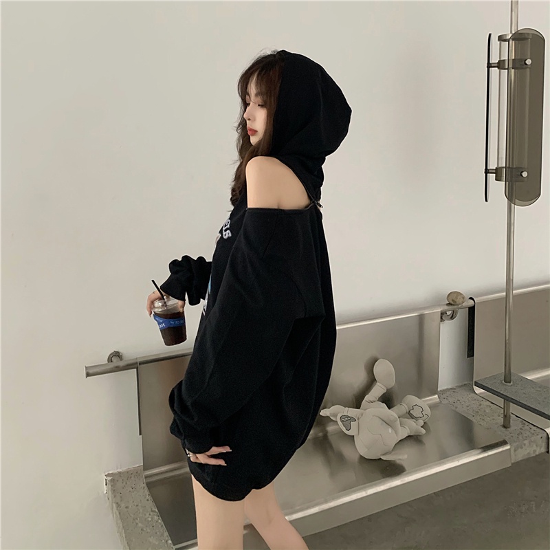 Áo hoodie dáng rộng in họa tiết thời trang mới cho nữ | BigBuy360 - bigbuy360.vn