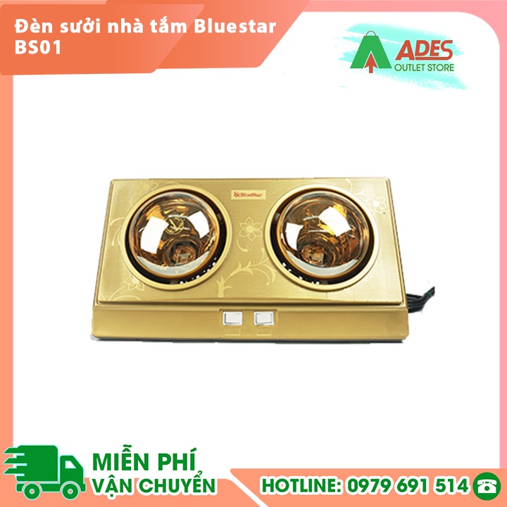 Đèn sưởi nhà tắm Bluestar BS01/BS02 2 bóng và 3 bóng - CHÍNH HÃNG BLUESTONE