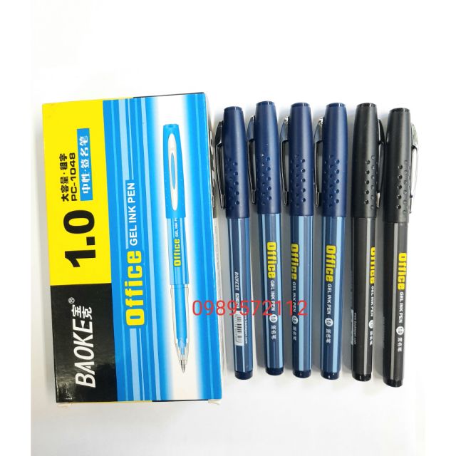 [12 cái] Bút nước BaoKe 1048 ngòi 1.0mm