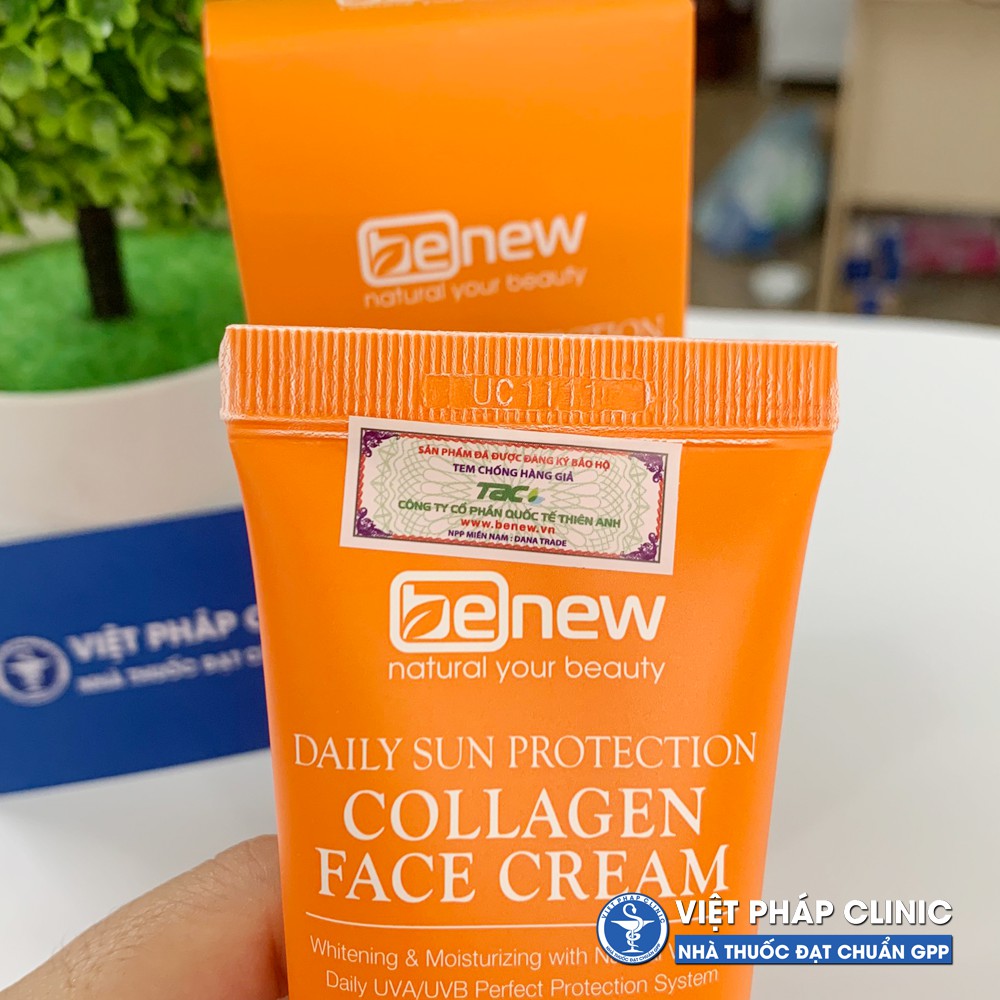 Kem chống nắng trắng da Benew Collagen Face Cream Benew