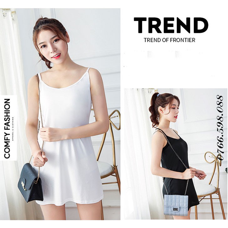 Đầm Lót Nữ Hai Dây Cotton 👸 FREE SHIP 👸 Phong Cách Sundress Casual sexy