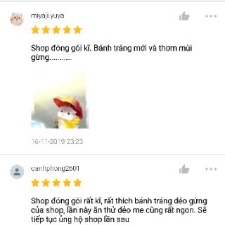 Bánh tráng dẻo gừng