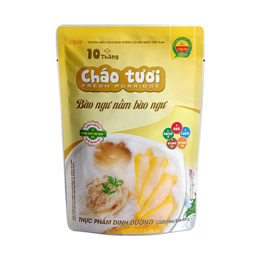 14 Vị Cháo Tươi Cây Thị - Bào ngư, Yến, Gà ác, Cá hồi, Cá lóc, Tôm, Ếch, Lươn, Bò, Heo, Hải sản, Cá chẽm, Gà nấm, Rau củ