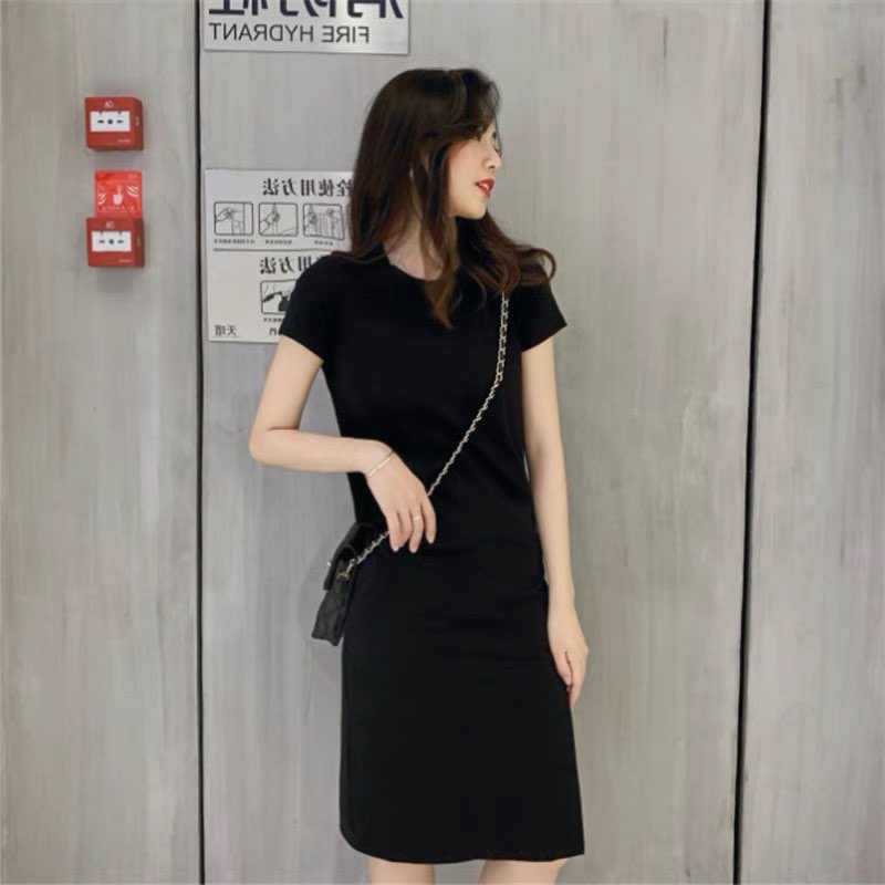 Váy len cộc tay xẻ đùi VL01