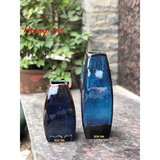 Lọ Hoa Bình Bông Dáng Vuông Vát