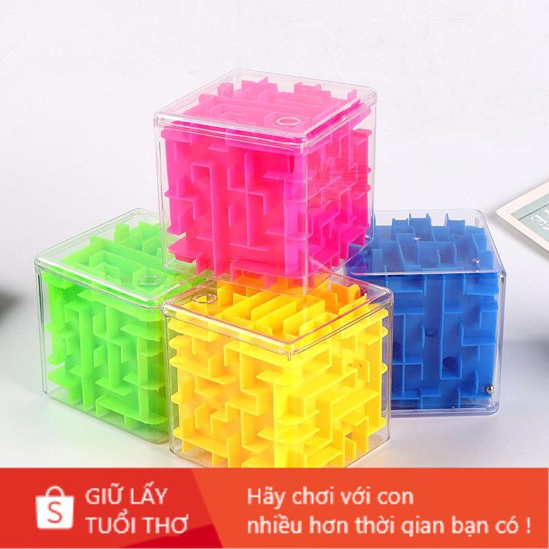 Mê cung 3D rubik lăn bi  cho bé kích cỡ lớn 8*8*8