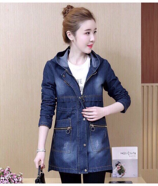 ÁO KHOÁC JEAN FORM DÀI