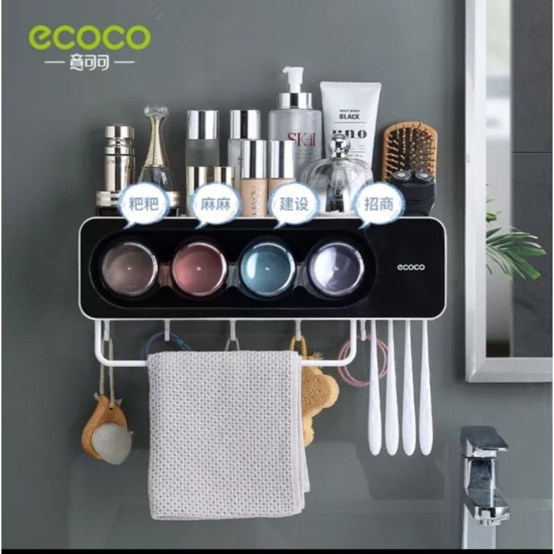 Kệ để đồ nhà tắm ECOCO tặng kèm 4 cốc cao cấp 2113