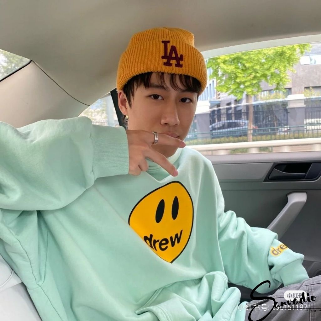 Áo Hoodie Nam Nữ SANVADIO hoodie Unisex Drew oversize form rộng nam nữ unisex phong cách ulzzang hàn quốc AN205