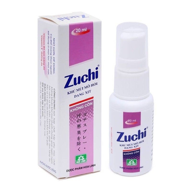 (3 LOẠI) Xịt khử mùi toàn thân dưỡng da Zuchi Spray 20ml