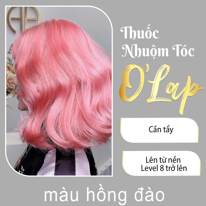 Thuốc nhuộm tóc hồng đào không tẩy tại nhà chính hãng OLAP OL-05