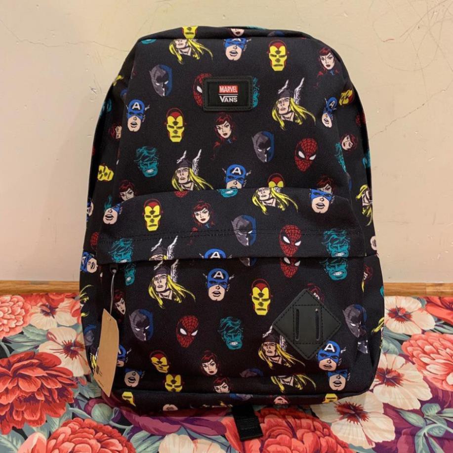 Balo Vans Marvel Head - Black SIÊU ĐẸP XUBL111
