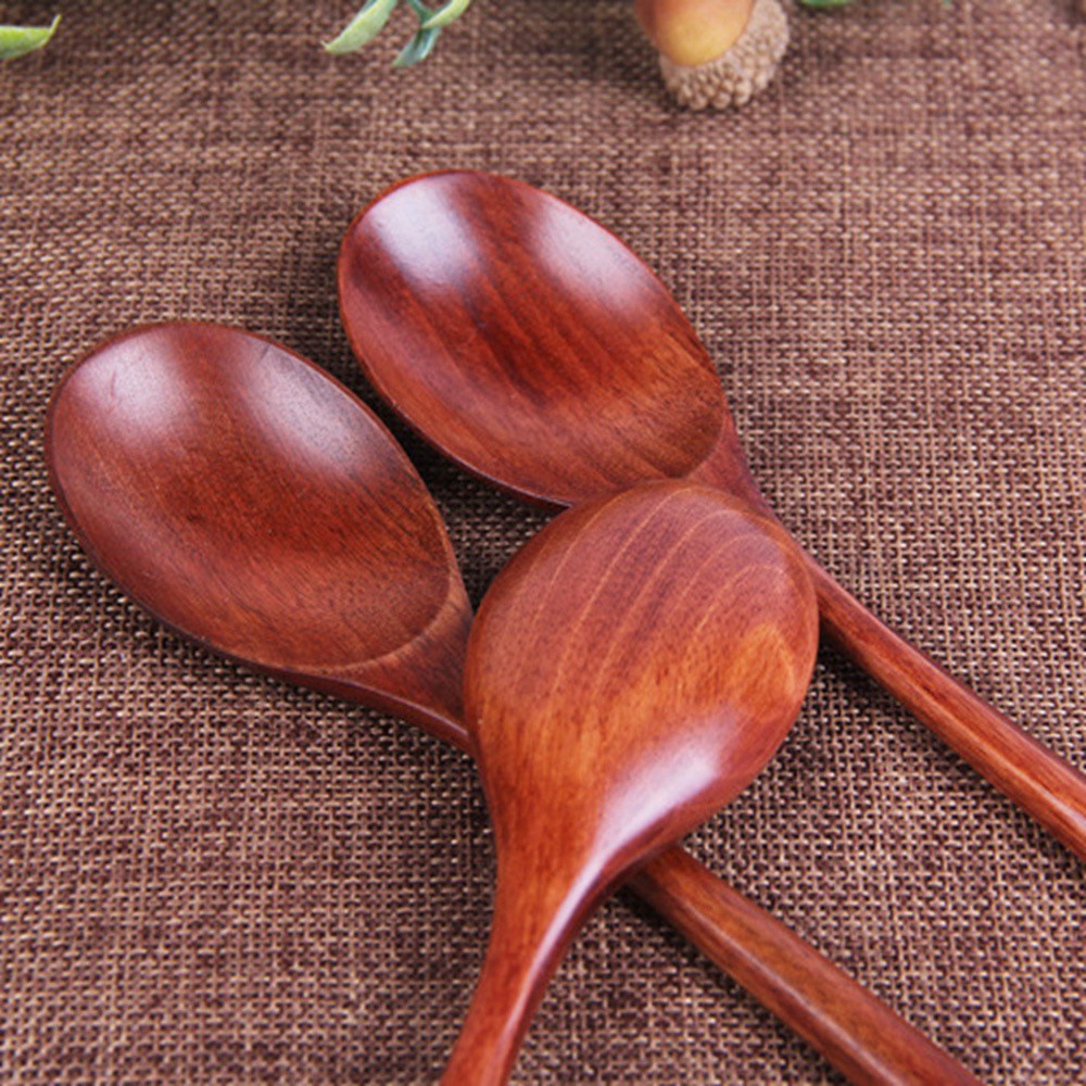 Epoch Muỗng Gỗ Tự Nhiên Dùng Ăn Súp Phong Cách Nhật Bản