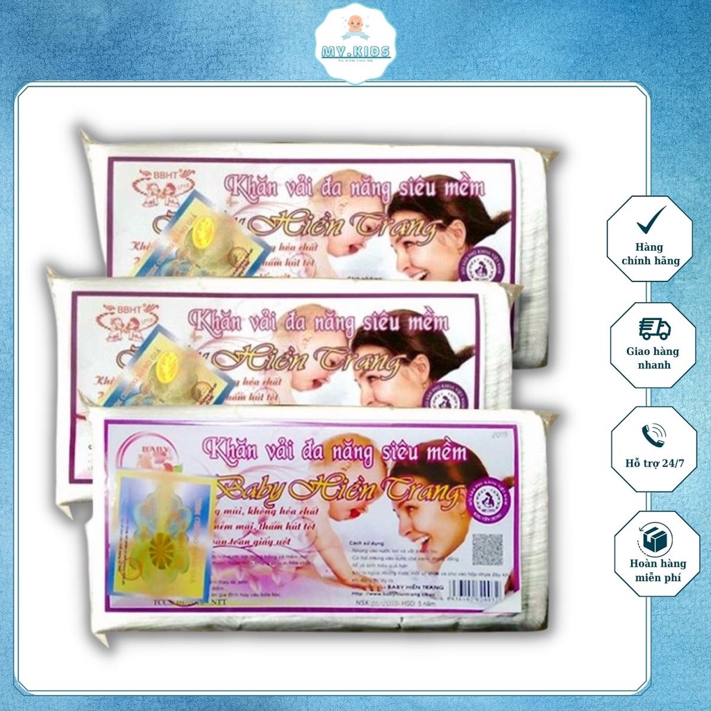 Khăn vải khô đa năng Hiền Trang 230gr/ gói