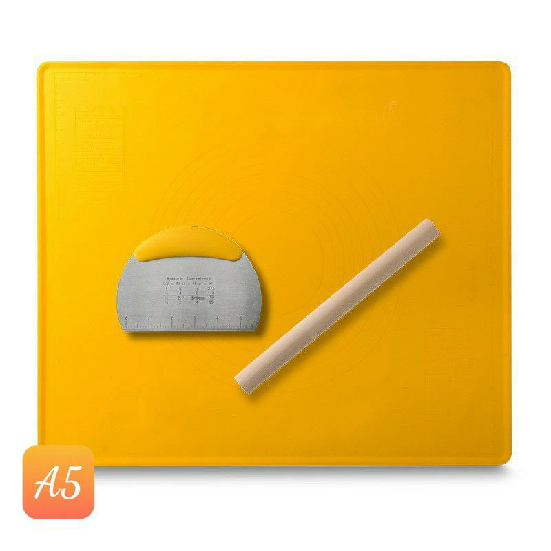 sét thảm nhào bột bằng silicon,gồm con lăn và dụng cụ cắt bột#