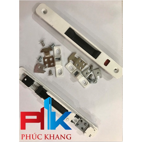 Combo 02 bộ Chốt âm sập cửa lùa (loại thường) - Màu trắng