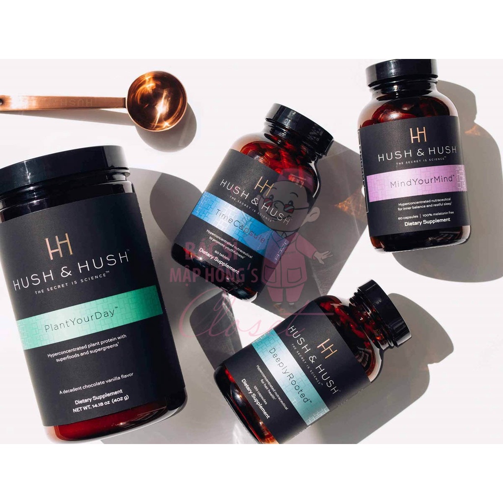 Viên Uống Chống Nắng, Mờ Nám, Sáng Da Hush & Hush Time Capsule 60 viên