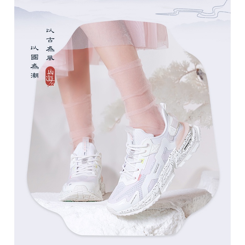 Giày Chạy Bộ Phối Lưới Thoáng Khí Chống Mài Mòn Phong Cách Retro Cho Nữ