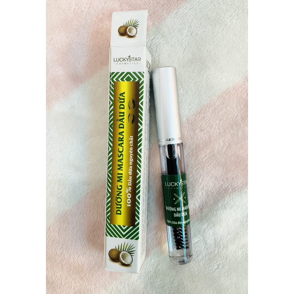 1 HỘP DƯỠNG MI MASCARA DẦU DỪA LUCKY STAR 10ML