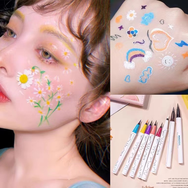 Bút Kẻ Mắt MINSHZEE Màu Sắc Kẹo Ngọt Chống Thấm Nước Chống Nhòe Lâu Trôi