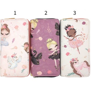 Bóp ví dài cartoon hoạ tiết hoạt hình công chúa tóc mây dễ thương cute - Banana Store