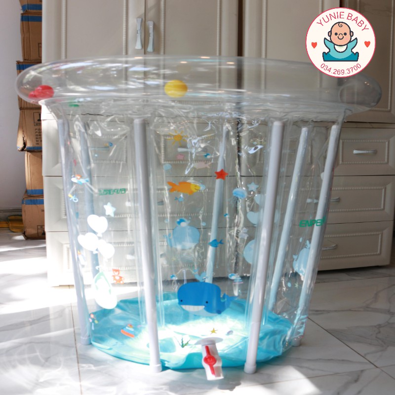 [TẶNG KÈM PHAO CỔ, BƠM TAY ] HỒ BƠI THÀNH CAO SEABABY MẪU MỚI NHẤT 80X80CM.