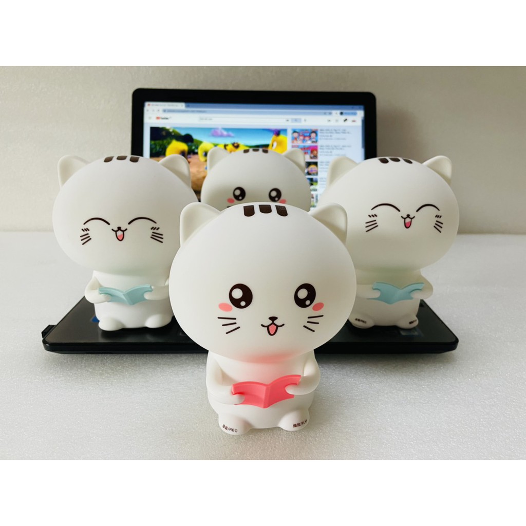 Đèn ngủ Silicon hình mèo con siêu đáng yêu cho các bạn nhỏ