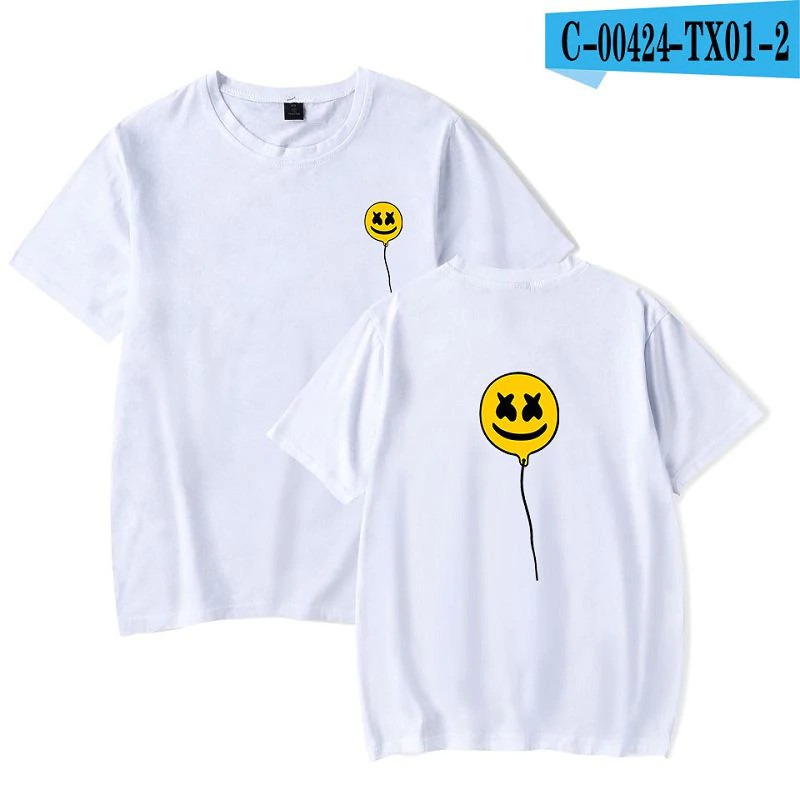 Áo thun cotton ngắn tay in họa tiết game docom MARSHMELLO Plus Size XXS 4XL