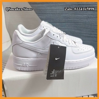Giày sneaker cổ thấp - air force 1 all white bản trung fullbox