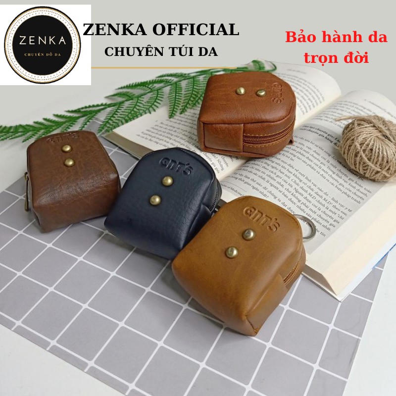 Ví da mini Zenka đựng tiền lẻ, làm móc khóa cực kỳ tiện dụng