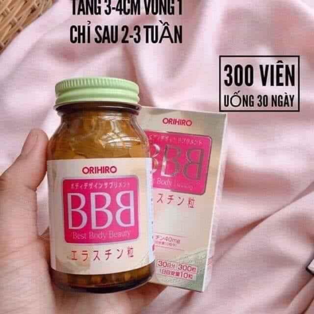 Viên uống nở ngực BBB Best Body Beauty Orihiro Nhật Bản