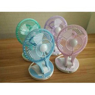 Quạt Tích Điện MiNi Đèn Led
