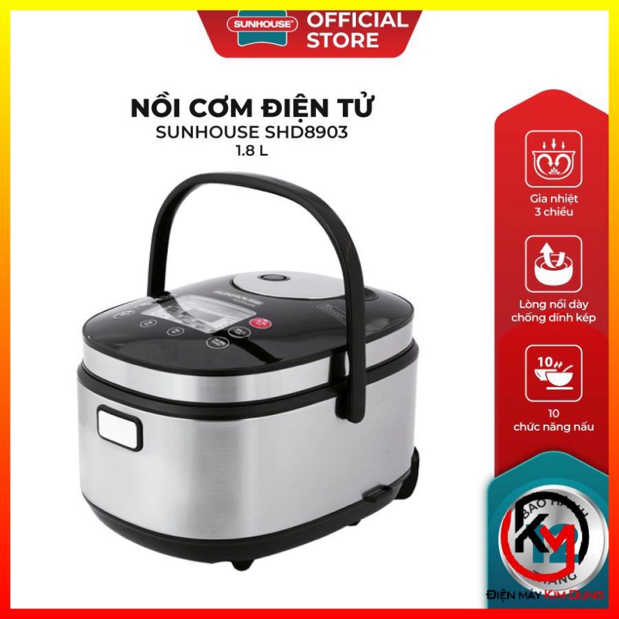 Nồi Cơm Điện Tử SUNHOUSE MAMA SHD8903 1.8L