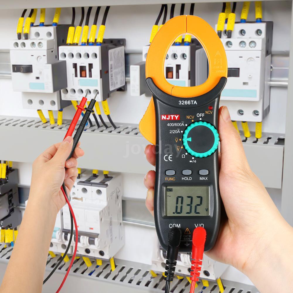 Đồng hồ đo kỹ thuật số bộ đếm 2000 vạn năng tự động với NCV kiểm tra AC / DC kèm kim tay cầm