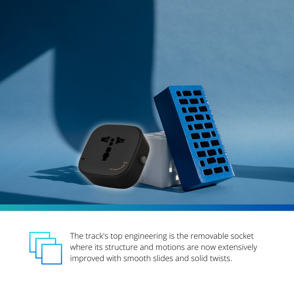 Ổ cắm thanh ray AZURA AUS-TRK0800 - Hàng Chính Hãng