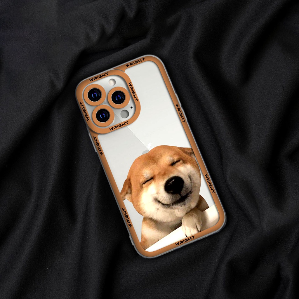 Ốp lưng iphone cạnh vuông cho cặp đôi hình chó đáng yêu wrightcase 6plus/6splus/7/8/x/xs/11/12/pro/max/plus/promax