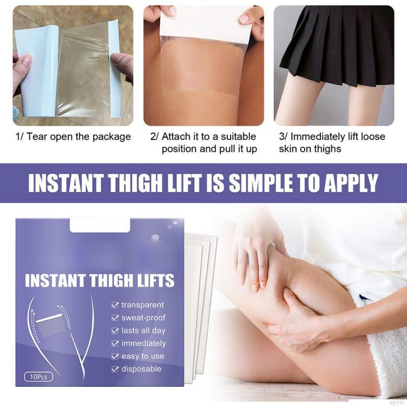 [Hàng mới về] 10 Miếng dán nâng đùi tức thì trong suốt chống thấm mồ hôi lâu dài dùng một lần cải thiện da chảy xệ | BigBuy360 - bigbuy360.vn