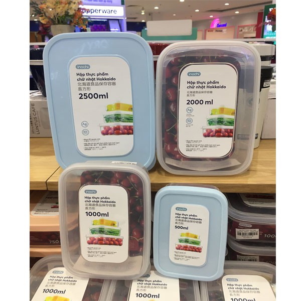 [ Giảm 20k Đơn 150k Bộ 6 size] Hộp Đựng Thực Phẩm Nhựa Chữ Nhật Hokkaido Cao Cấp INOCHI | BigBuy360 - bigbuy360.vn