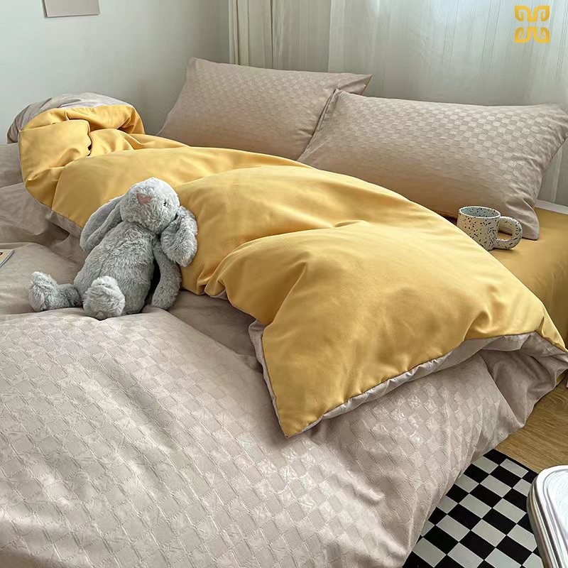 Set Bộ Vỏ Chăn Ga Gối Cotton Tc Dệt Vân Chìm ( Cập nhật mẫu mới hàng không tag) -shinbedding